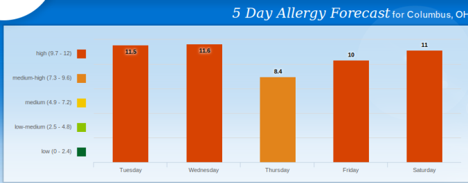 allergy forecast